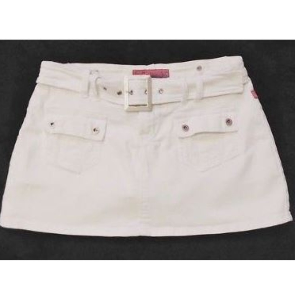 Hot Kiss Denim Stretch Jean Mini Skirt Skort